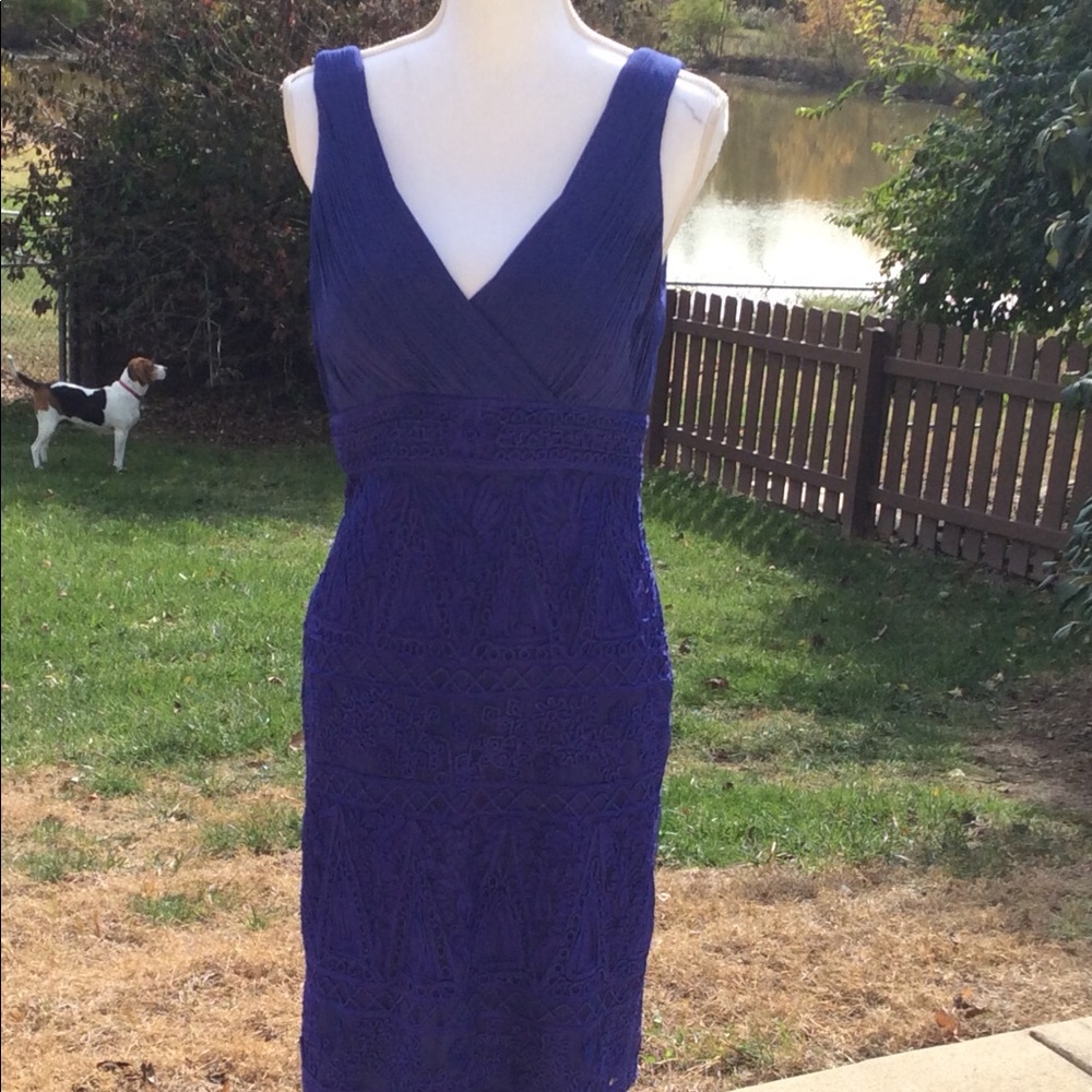 NWT Sue Wong Violet Soutache Cocktail Dress